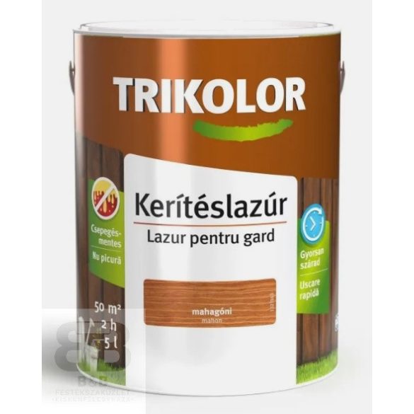 TRIKOLOR KERÍTÉSLAZÚR MAHAGÓNI 5 L