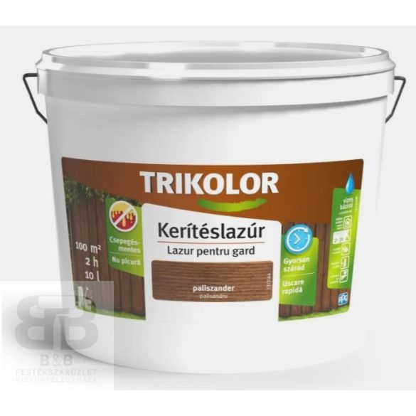 TRIKOLOR KERÍTÉSLAZÚR PALISZANDER 10 L 