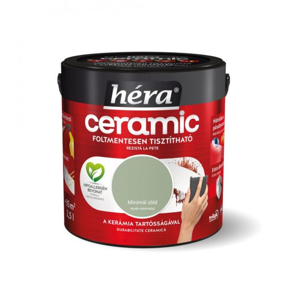 Héra Ceramic Minimál Zöld 2,5L