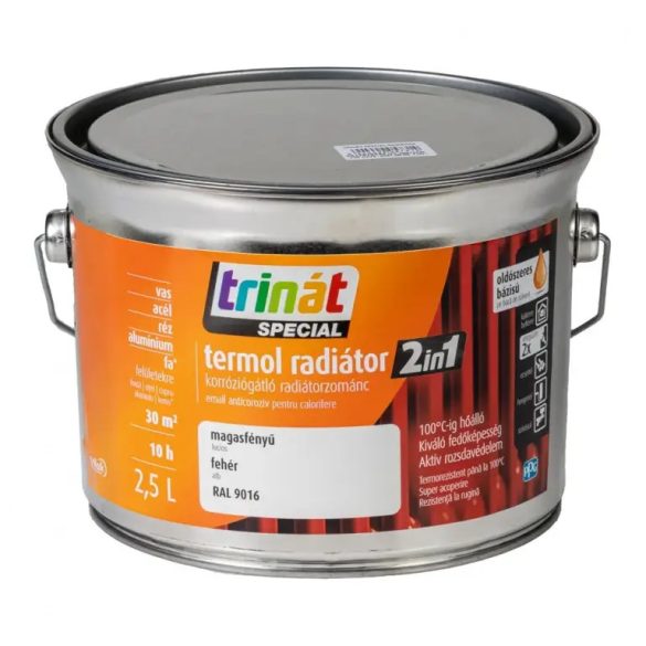 TRINÁT RADIÁTORZOMÁNC 100 FEHÉR 2.5l