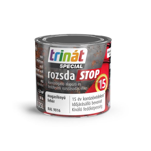 Trinát Rozsdastop Magasfényű 9016 Fehér 0,25l