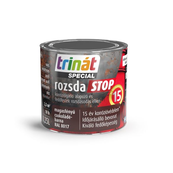 Trinát Rozsdastop Magasfényű 8017 Csokoládébarna 0,25l
