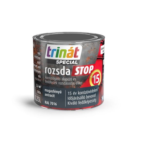 Trinát Rozsdastop Magasfényű 7016 Antracit 0,25l