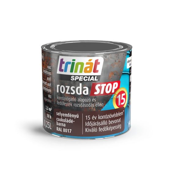 Trinát Rozsdastop Selyemfényű 8017 Csokoládébarna 0,25l
