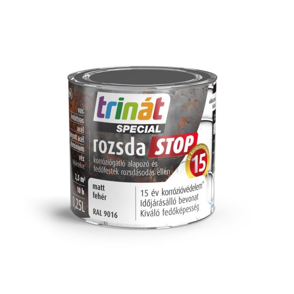 Trinát Rozsdastop Matt 9016 Fehér 0,25l