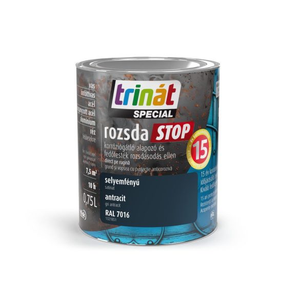 Trinát Rozsdastop Selyemfényű 7016 Antracit 0,75l