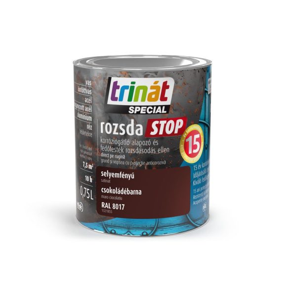 Trinát Rozsdastop Selyemfényű 8017 Csokoládébarna 0,75l