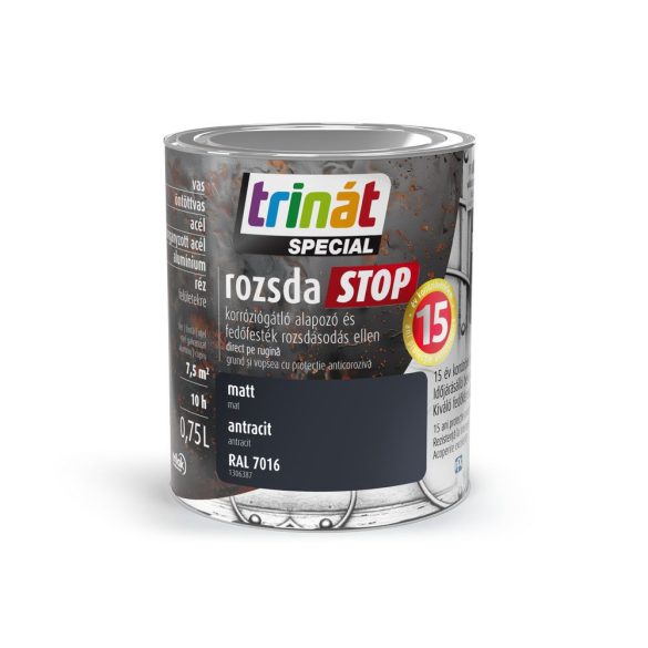Trinát Rozsdastop Matt 7016 Antracit 0,75l