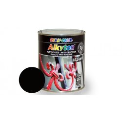   Alkyton fedő és korróziógátló alapozó egyben selyemfényű festék kenhető fekete RAL 9005 0,75l