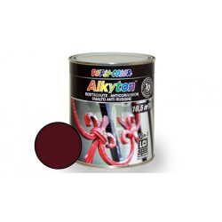   Alkyton fedő és korróziógátló alapozó egyben selyemfényű festék kenhető borvörös RAL 3005 0,25l