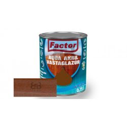 Factor aqua vastaglazúr selyemfényű teak 0,75 l