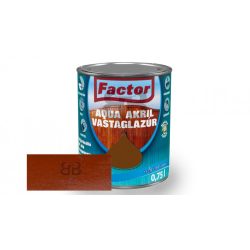 Factor aqua vastaglazúr selyemfényű mahagóni 0,75 l