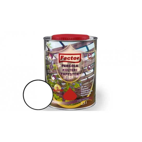 Factor Pergola kültéri fafesték cseresznye 2,5l