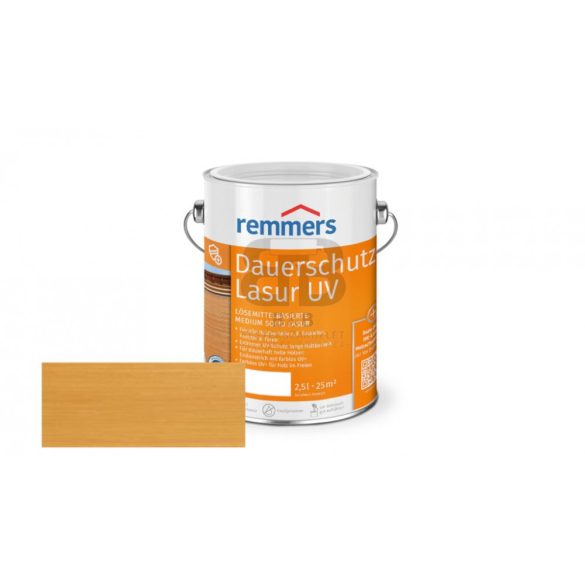 Remmers Dauerschutz-Lasur UV félvastaglazúr világos tölgy 2,5l
