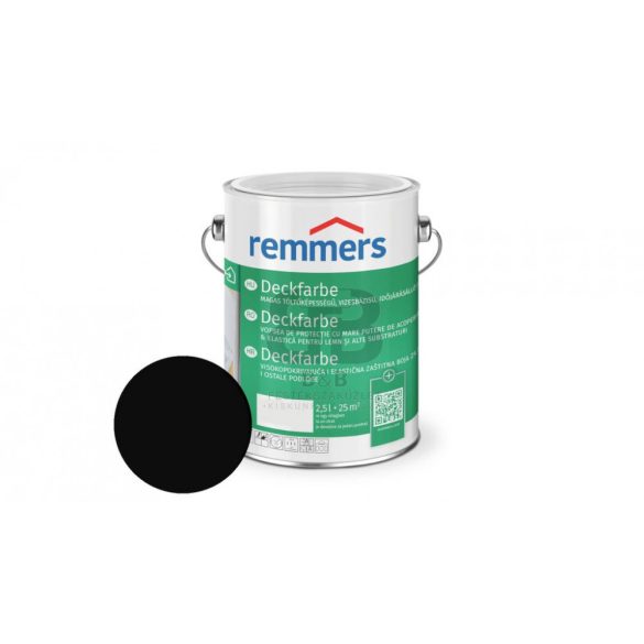 Remmers Deckfarbe vizes fedőfesték fekete 2,5 L