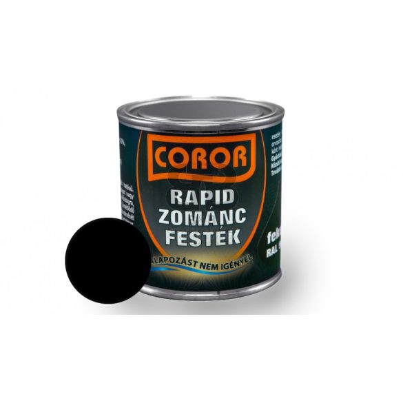 Coror rapid zománc fekete 0,25l