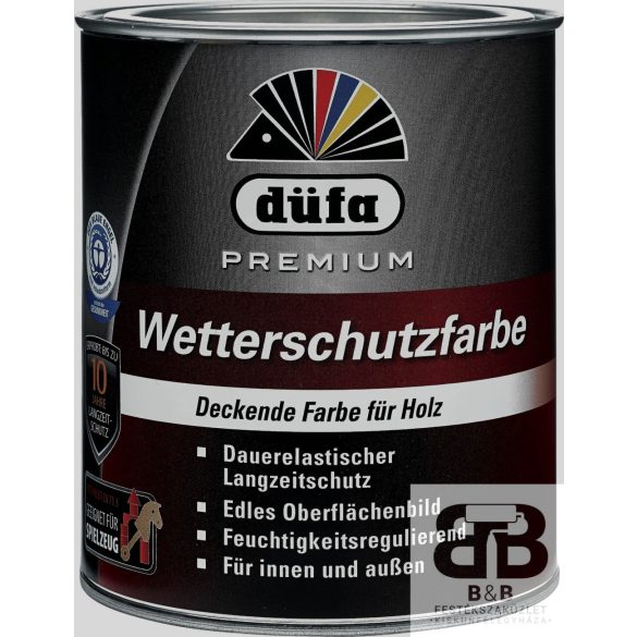 Düfa Premium  Wetterscutzfarbe fekete 2.5l