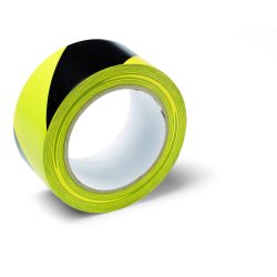   Schuller Warning Tape 50mmx33m, veszélyt jelző ragasztószalag, PVC, sárga/fekete