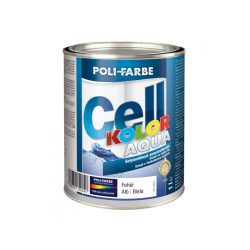   Poli-Farbe Cellkolor Aqua Selyemfényű Zománcfesték Fehér 1L