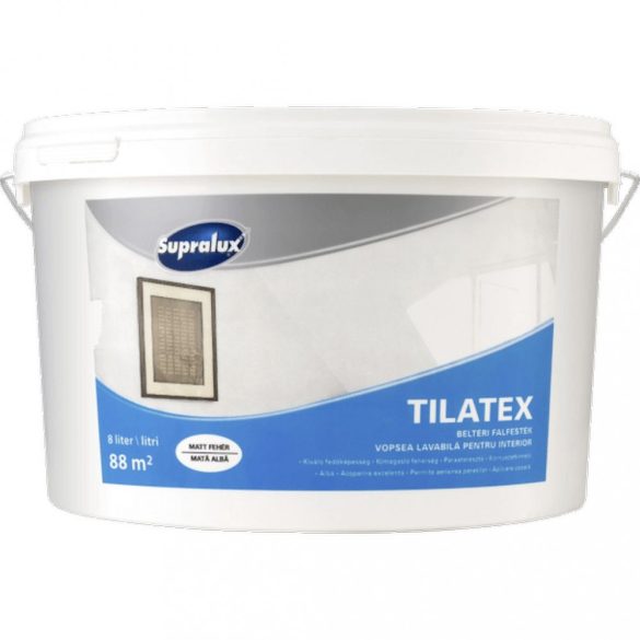 Supralux Tilatex beltéri falfesték fehér 8L