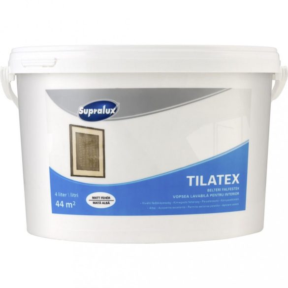 Supralux Tilatex beltéri falfesték fehér 4L