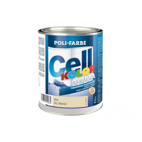 Poli-Farbe Cellkolor Aqua Selyemfényű Zománcfesték Bézs 1L