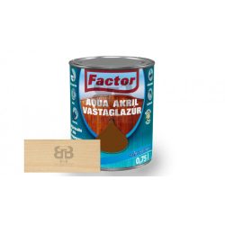 Factor aqua vastaglazúr selyemfényű színtelen 0,75 l