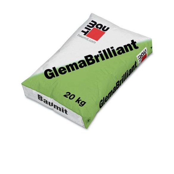 Baumit Glema Brillant Légáteresztó Kül és Beltéri Glettanyag Fehér (0-3 mm) 20kg